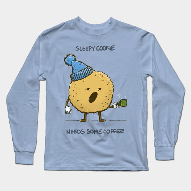 The Sleepy Cookie Long Sleeve T-Shirt by nickv47